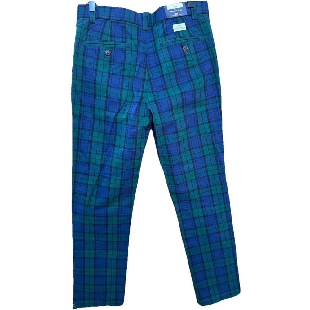 Vineyard Vines Breaker Pants Chinos Boys Charleston Plaid 18 (30x30) NWT Preppy‎